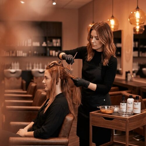 Base single process hair color